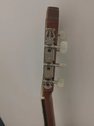 Guitarra española con funda