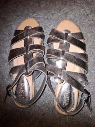 Sandalias Shana Talla 38 Plata