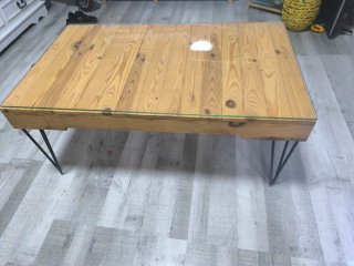 Mesa de centro madera y cristal