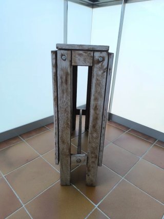 Conjunto de mesa plegable de terraza y 2 silla