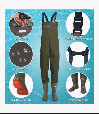 ENJOHOS Monos Pesca Impermeables Talla EU42 NUEVO