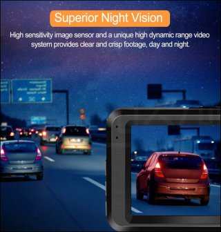 Cámara Coche Dual Dashcam Full HD 1080P