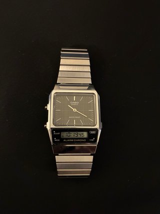 Reloj Casio Analógico-Digital Plata