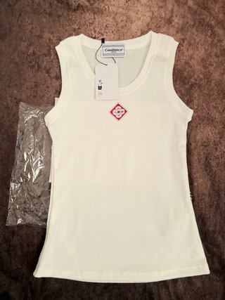 Camiseta sin mangas Casablanca blanca