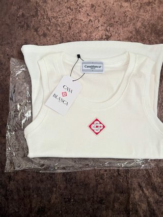 Camiseta sin mangas Casablanca blanca
