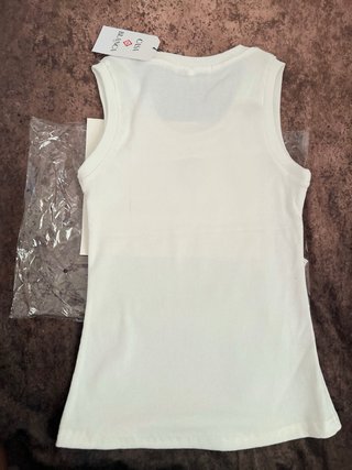 Camiseta sin mangas Casablanca blanca
