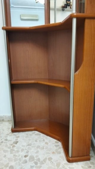 Mueble Bar Esquinero Madera y Metal