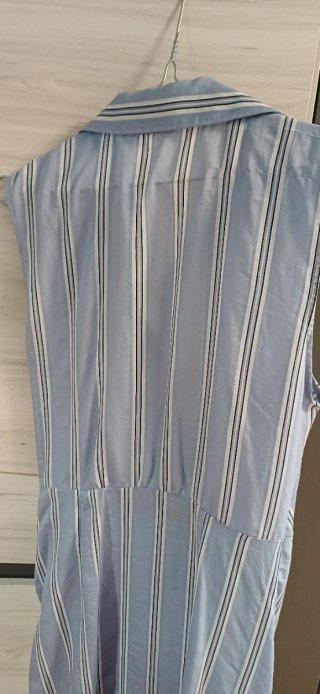 Vestido camisero midi Mango rayas