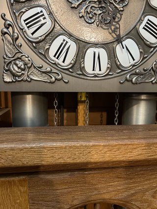 Reloj de pie antiguo madera maciza
