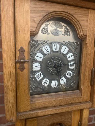 Reloj de pie antiguo madera maciza