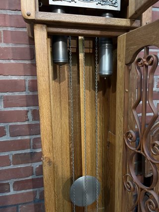 Reloj de pie antiguo madera maciza