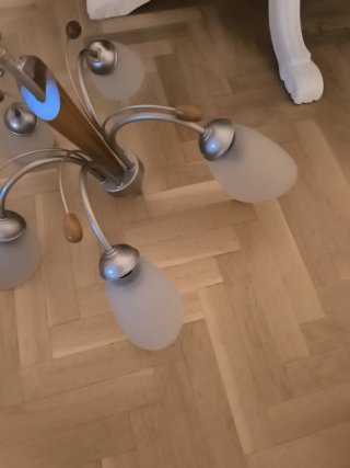 Lámpara de techo madera y metal