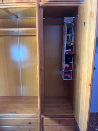 Armario con altillo madera maciza