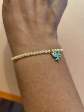 Pulsera concha y acero inoxidable pulpo