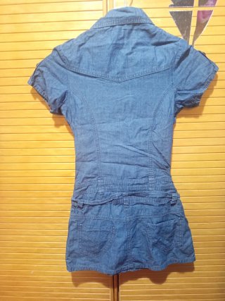 Vestido vaquero azul marino