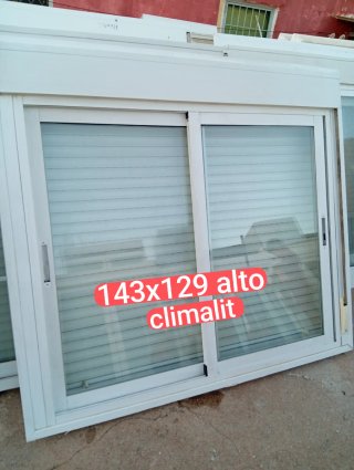 Ventana aluminio 143x148 Climalit