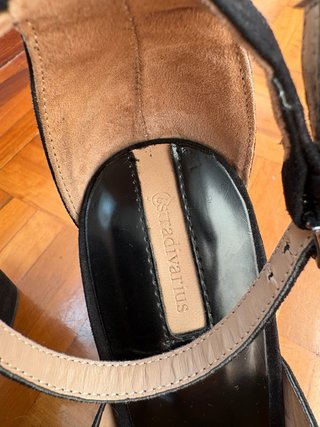 Sandalias negras Stradivarius T38
