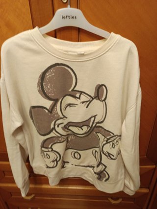 Sudadera Disney Mickey Mouse Beige Gris