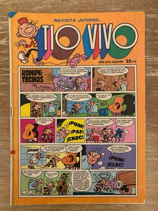 Lote 5 cómics (TBO-Pulgarcito-Tío Vivo)