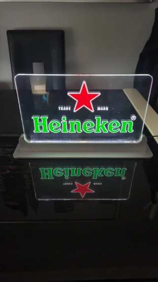 Lámpara LED Heineken Transparente
