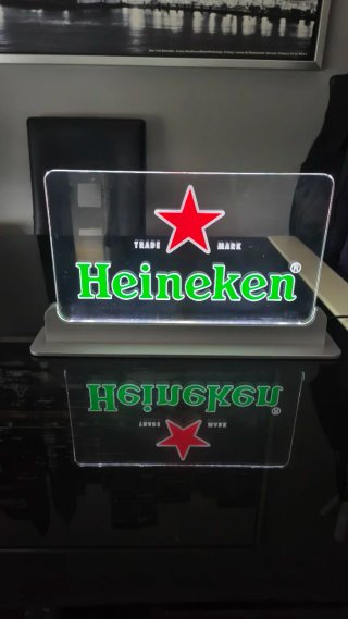 Lámpara LED Heineken Transparente