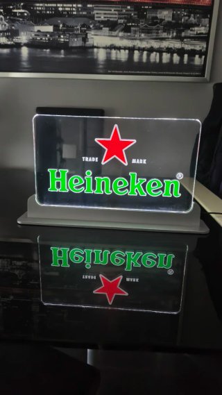 Lámpara LED Heineken Transparente