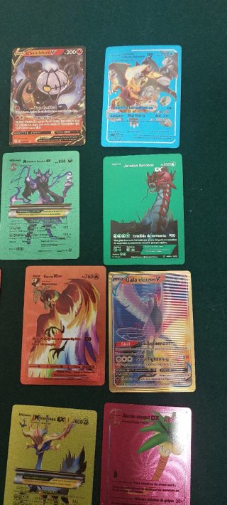 Lote 12 Cartas Estilo Pokémon Arco Iris