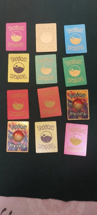 Lote 12 Cartas Estilo Pokémon Arco Iris