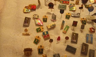 Lote 140 insignias RDA y España