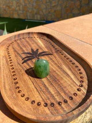 Anillo de resina verde 18mm