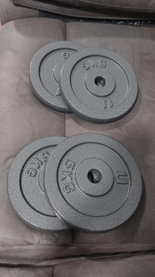 Pesas 50Kg + Banco de ejercicio
