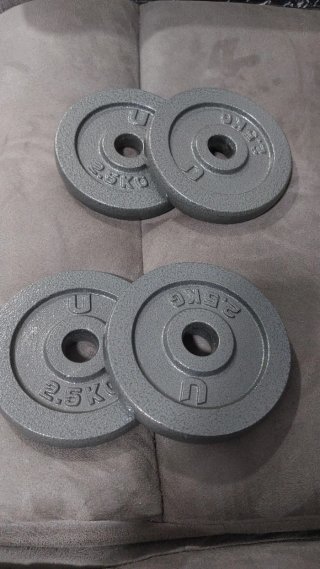 Pesas 50Kg + Banco de ejercicio