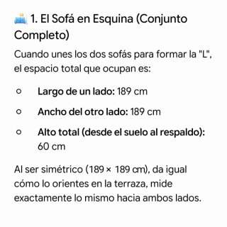 Conjunto Jardín/Terraza Premium - A Estrenar