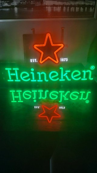 Lámpara Neón Heineken Estrella Roja