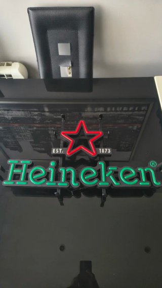 Lámpara Neón Heineken Estrella Roja