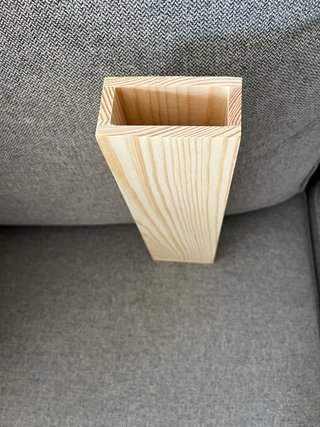 Maceta de madera para colgar