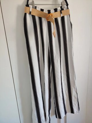 Conjunto Verano Rayas Blanco y Negro