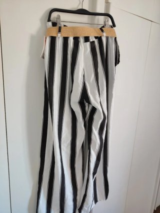 Conjunto Verano Rayas Blanco y Negro