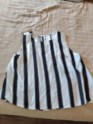 Conjunto Verano Rayas Blanco y Negro