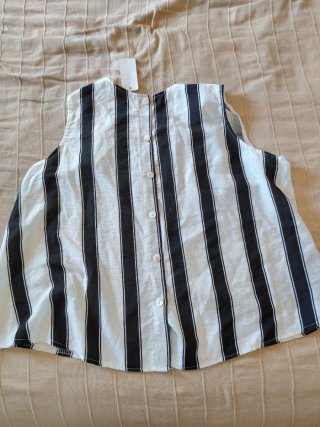 Conjunto Verano Rayas Blanco y Negro