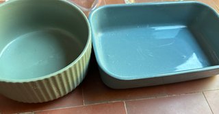 Set cocina 4 piezas (bol, bandeja, platos gato)