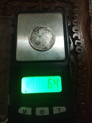 Moneda Carlos IIII 1793 Plata