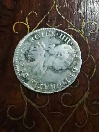 Moneda Carlos IIII 1793 Plata