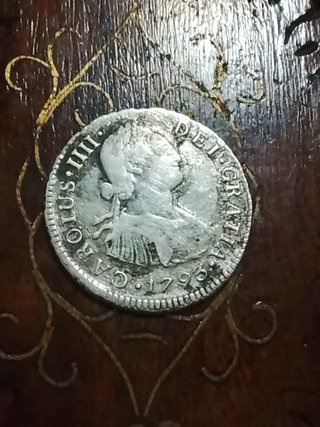 Moneda Carlos IIII 1793 Plata