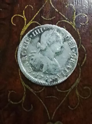 Moneda Carlos IIII 1793 Plata
