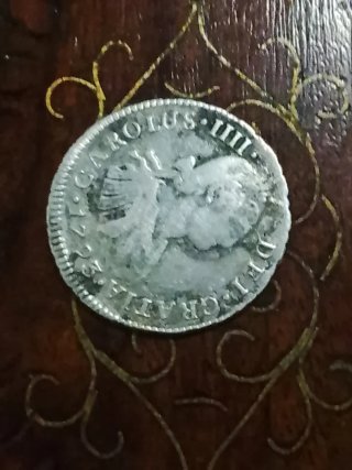 Moneda Carlos IIII 1793 Plata