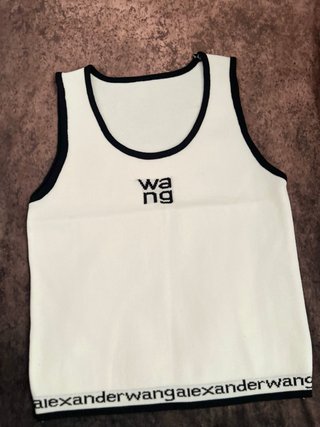 Alexander Wang Camiseta sin mangas blanca