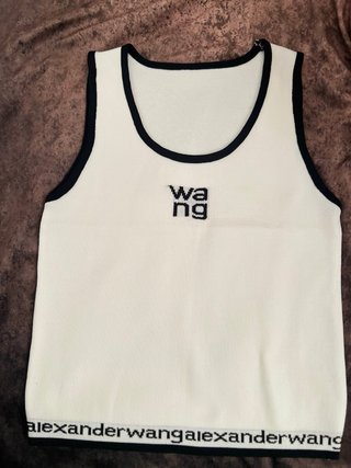Alexander Wang Camiseta sin mangas blanca
