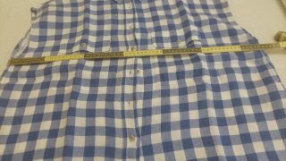 Camisa cuadros azul y blanco Talla XL