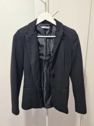 Americana texturizada Senze negra talla S